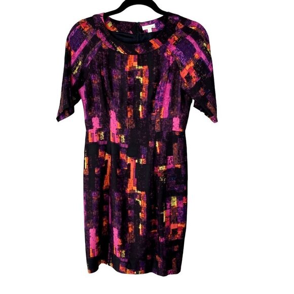 Shoshanna Abstract Print Mini Dress 4 - Picture 1 of 11
